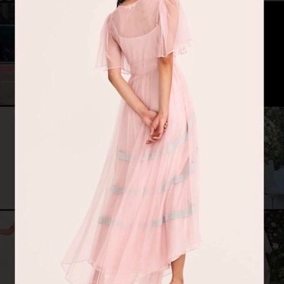 LoveShackFancy Hensley Gown in Soft Peach - Picture 2 of 4